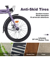 20" Folding Bike Steel Frame 7 Speed City Bike