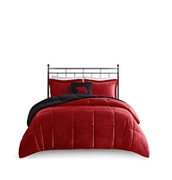 Streamdale Furniture Plush to Sherpa Down Alternative Comforter Set