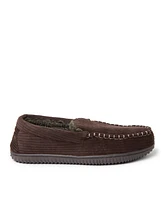 Dearfoams Men's Niles Corduroy Moccasin House Shoe Slipper