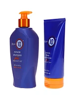 it's a 10 Miracle Shampoo Plus Keratin 10 oz & Miracle Deep Conditioner Plus Keratin 5 oz Combo Pack