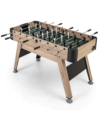 Costway 54" Foosball Table with 2 Balls & 26 Players 2 Bead Style Scorers for Game Rooms