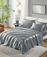 Madison Park Essentials Satin 4-Pc. Sheet Set, Twin