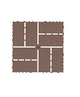 Plastic Interlocking Deck Tiles,44 Pack Patio Deck Tiles,12" x12" Square Waterproof Outdoor All Weather Use, Patio Decking Tiles for Poolside Balcony