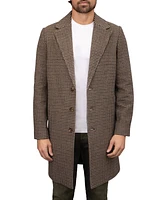 Bagatelle Homme Men's Houndstooth Wool Blend Single-Breasted Topcoat