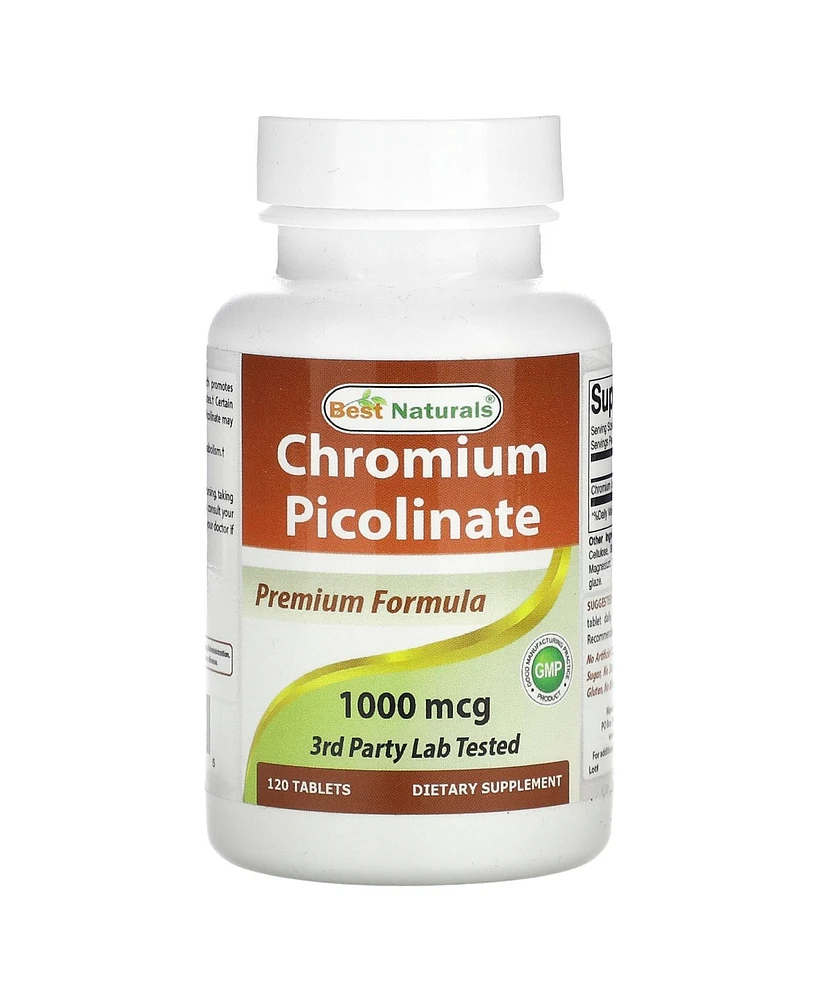 Best Naturals Chromium Picolinate 1 000 mcg