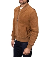 Bagatelle Homme Men's Genuine Suede Bomber Jacket