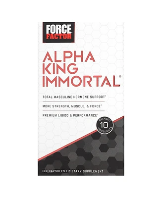 Force Factor Alpha King Immortal Total Hormone Support Testosterone Booster for Men with