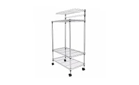 Slickblue 4-Layer Adjustable Kitchen Bakers Rack Shelf Microwave Oven Stand and Storage Cart