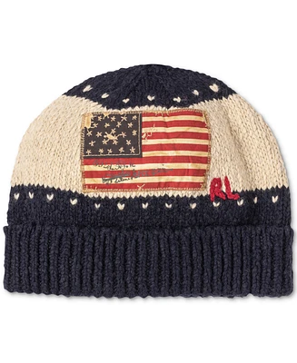 Polo Ralph Lauren Men's Explorer Flag Patch Beanie