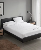 Sharper Image Embossed Microfiber Heated Mattress Pad