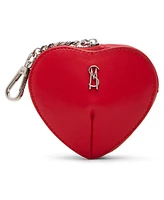 Steve Madden Boxed Zip-Around Heart Pouch & Bag Charm