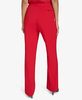 Calvin Klein Women's Scuba-Crepe High-Rise Straight Pants