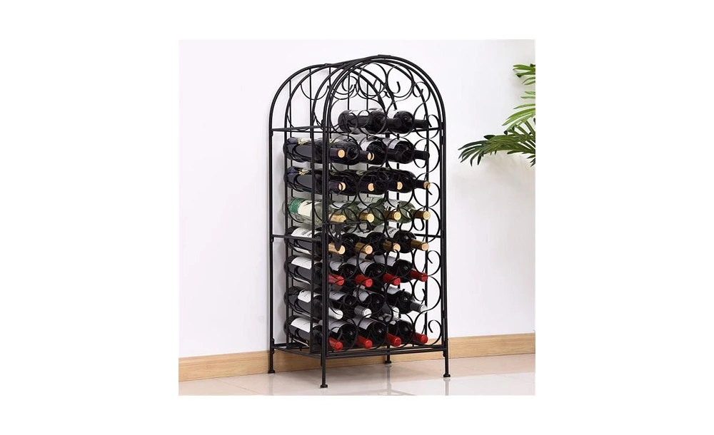 Slickblue Functional Wine Rack Cabinet for Elegant Storage and Display of Wine Bottles