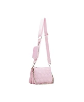 Madden Girl Ari Heart Quilt Modular Crossbody Bag