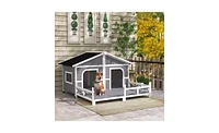 Slickblue Durable and Cozy Dog House for Outdoor Shelter and Pet Comfort