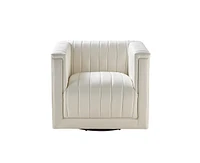 Hulala Home Rosana Modern Upholstered Swivel Chair