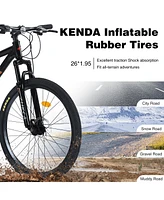 Mountain Bike for Men and Women 26 inch 24 Speed Suspension Fork Kenda Tires