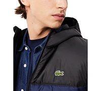 Lacoste Men's Water Repellent Full Zip Puffer Jacket - JB1