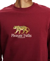 Cotton On Men's Graphic Crew Fleece Sweatshirt