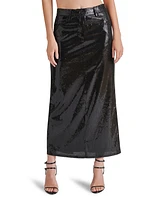 Steve Madden Women's Sequin Five-Pocket Maxi Skirt