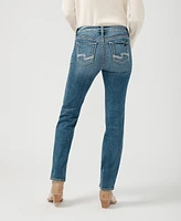 Silver Jeans Co. Women's Suki Mid Rise Curvy Fit Straight