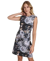 Calvin Klein Petite Sleeveless Floral Sheath Dress