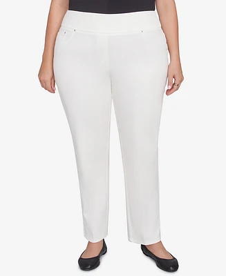 Ruby Rd. Plus Soft Hand Twill Bi-Stretch Pull-On Pants