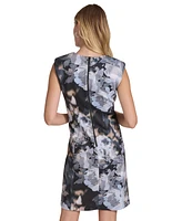 Calvin Klein Petite Sleeveless Floral Sheath Dress