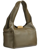 Donna Karan Amagansett Soft-Rolled Leather Shoulder with Sculpted Magnet Closure