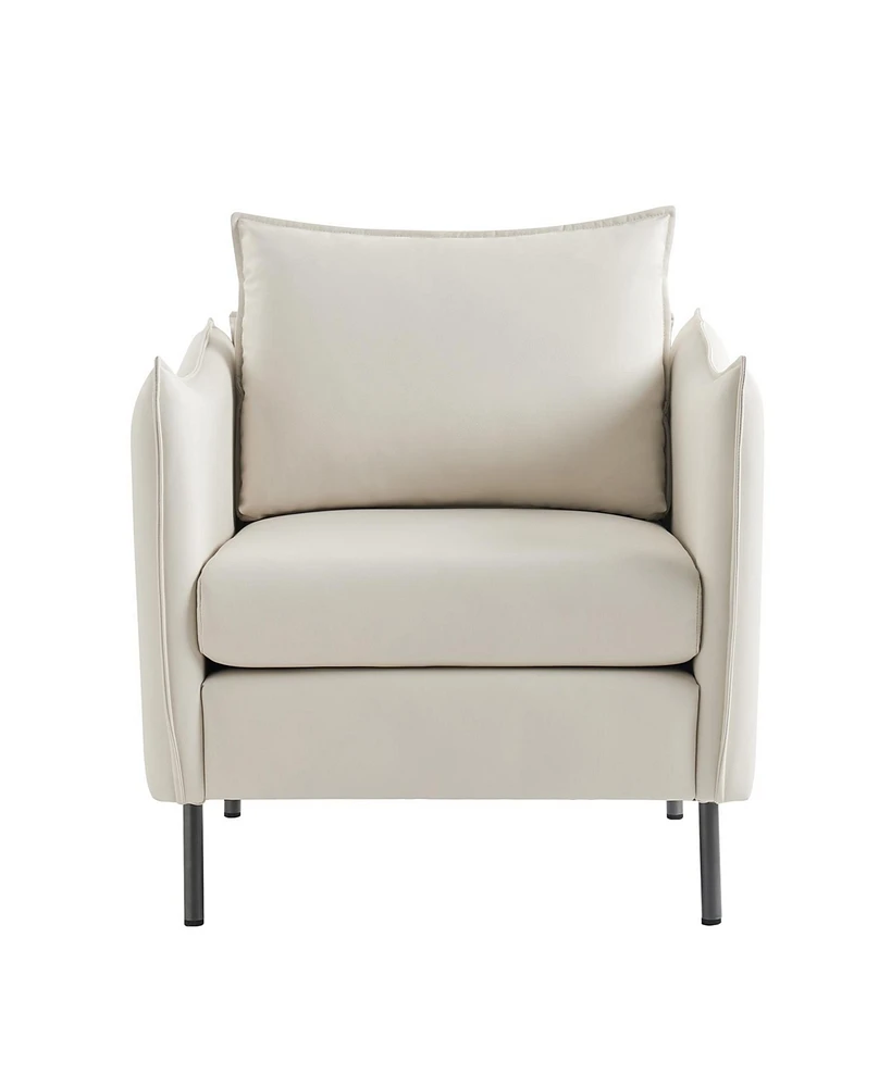 Hulala Home Cuthbert Modern Armchair with Anti-Scratch Fabric