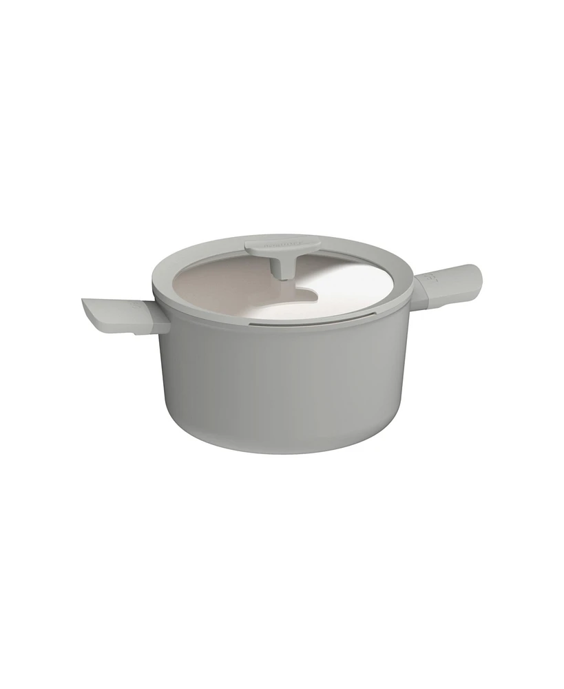 BergHOFF Balance Nonstick Ceramic Stockpot 10", 5.8qt. With Glass Lid, Recycled Aluminum