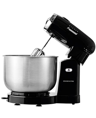 Ovente Electric Kitchen Stand Mixer with 3.5-Quart Removable Stainless Steel Mixing Bowl SM680W