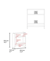 Fm Furniture Pine Medicine Cabinet in Melamine With a Towel Bar And Included Mirror