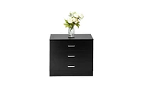 Slickblue Simple Wooden 3-Drawer Dresser Stylish Storage Solution for Any Room