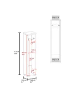 Fm Furniture Supai Toilet Paper Holder in Melamine