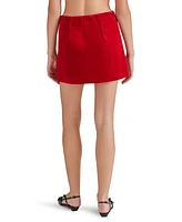 Steve Madden Women's Cindi Stretch Velvet Skirt