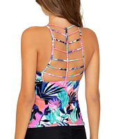 Raisins Juniors' St. Croix Printed High-Neck Tankini