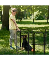 Slickblue Portable Dog Playpen Fence for Indoor & Outdoor Pet Containment and Safety