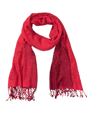 Olsen Rhinestone Leo Embellished Scarf