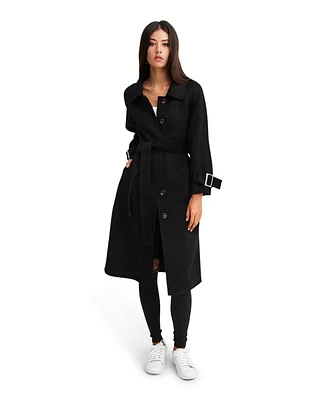 Belle & Bloom Women's Shore To Belted Wool Coat