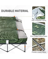 Slickblue Foldable Camping Tent with Folding Camping Bed – Lightweight, Portable Shelter with Built-In Sleeping Comfort