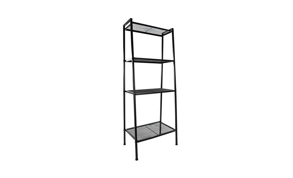 Slickblue Widened 4-Tier Bookshelf for Ample Storage and Stylish Organization