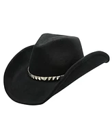 Peter Grimm Black Diamond Ultra Poly Felt Studded Western Drifter Hat