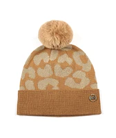 Michael Michael Kors Women's Metallic Leopard-Print Beanie