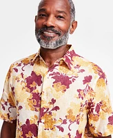 Club Room Men's Linen Floral Tapestry Shirt, Exclusively at Macy's