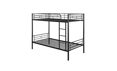 Slickblue Durable Twin Over Metal Bunk Bed for Space-Saving Sleep Solutions