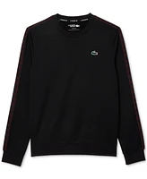 Lacoste Men's Crewneck Long Sleeve Decorative Trim Performance Sweatshirt