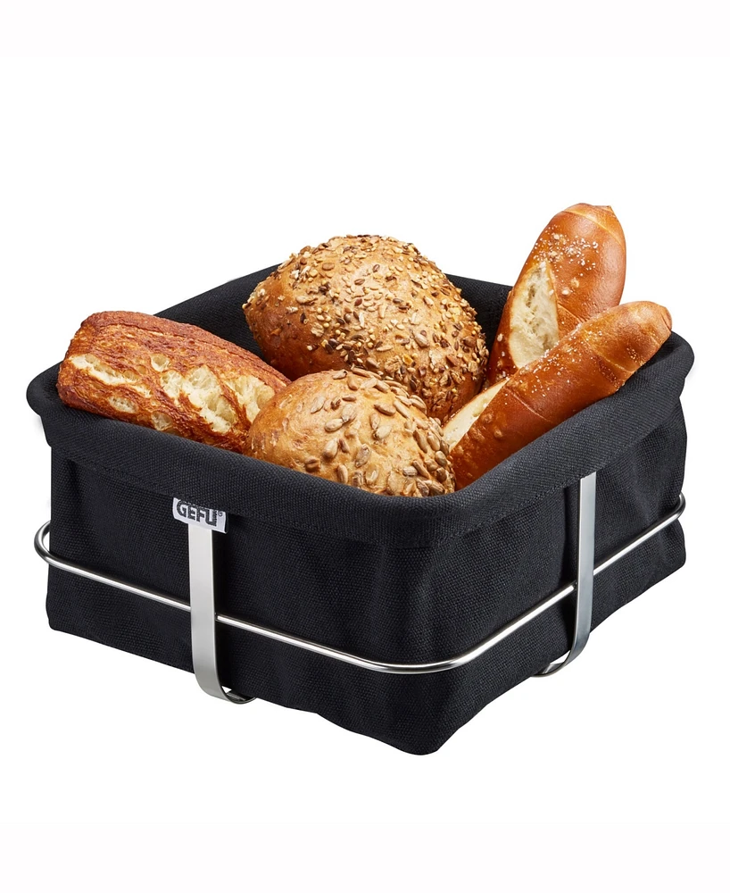 Gefu Stainless Steel Bread Basket Black