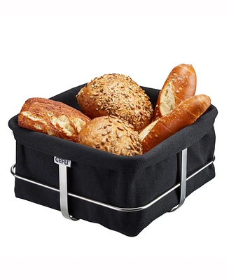 Gefu Stainless Steel Bread Basket Black