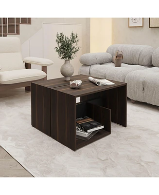 Fm Furniture Alpine Coffee Table with Open Storage